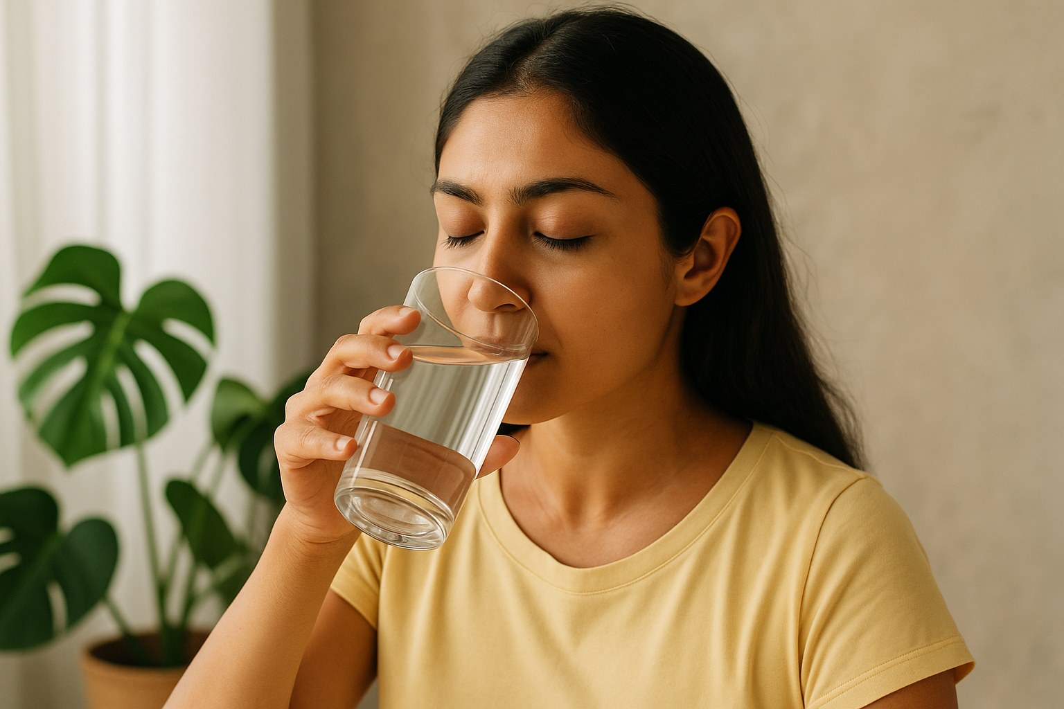 स्वस्थ जल सेवन की प्रेरणादायक छवि